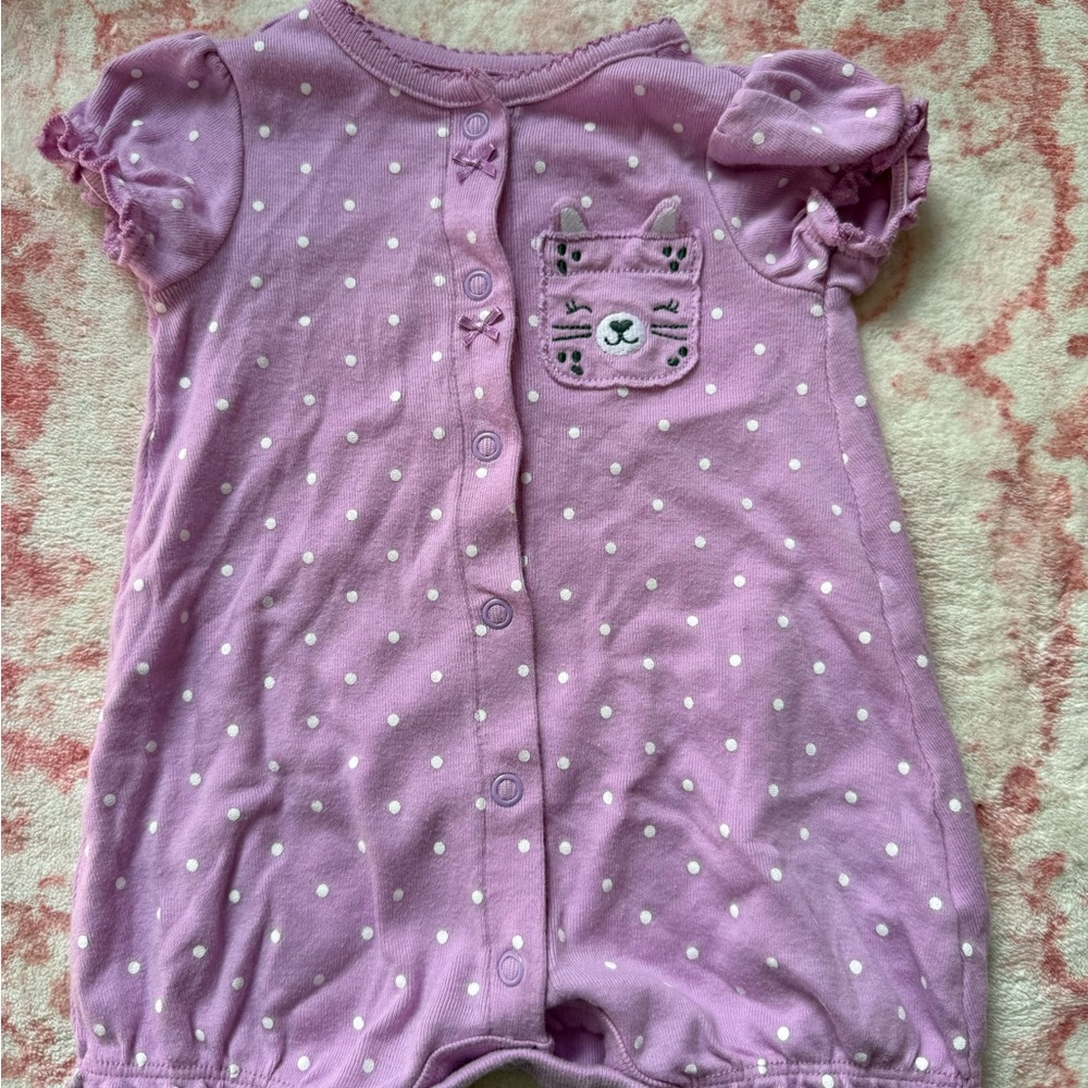 Carter's Purple Polka Dot Bodysuit